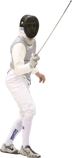 Man fencing for Duke University